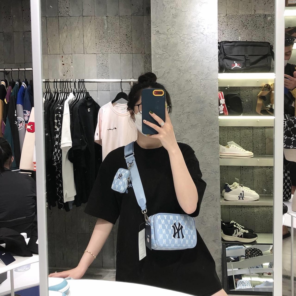 ✅  Túi MLB Monogram Jacquard Mini Crossbody Bag New York Yankees  SL CÒN ÍT | BÁN CHẠY