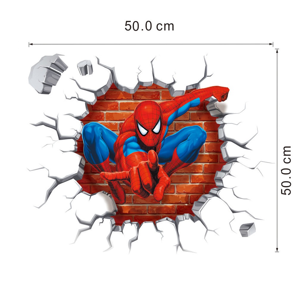 Decal Tranh dán tường NGƯỜI NHỆN SPIDER MAN- Tranh decal dán tường