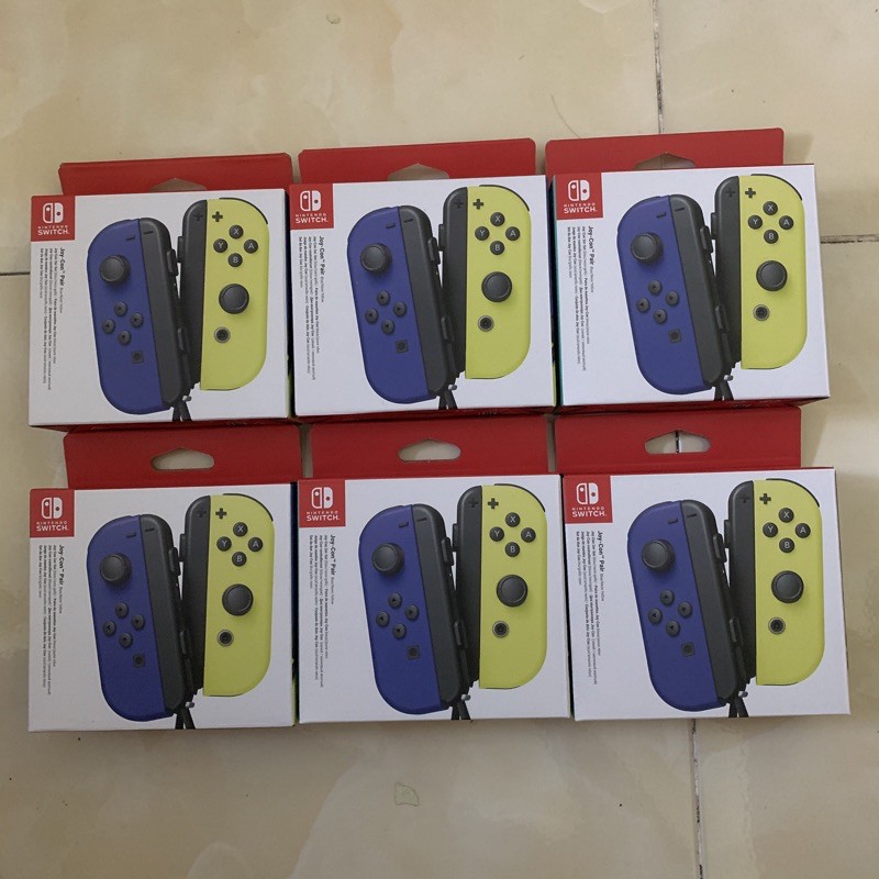 Tay Cầm Nintendo Switch Joy-Con - Mầu Blue/Neon Yellow ()