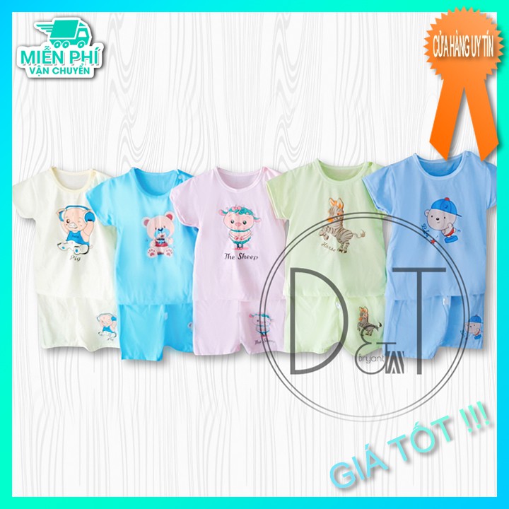 Đồ Bộ Cotton Hình Thú cho bé  (5kg-14Kg)