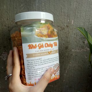 500gr KHÔ GÀ CHÁY TỎI