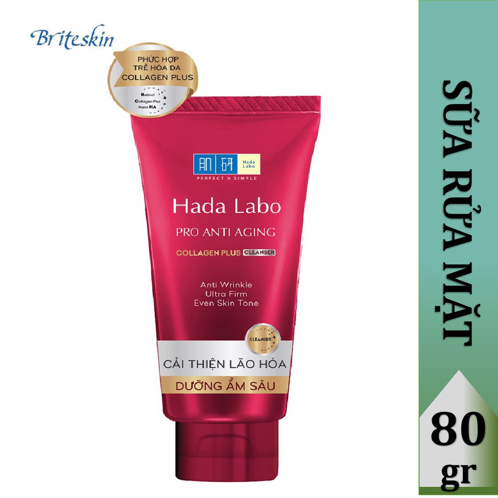 Dòng Sữa Rửa Mặt Dưỡng Da Nhật Bản Hada Labo (Tuyp 80g) | BigBuy360 - bigbuy360.vn