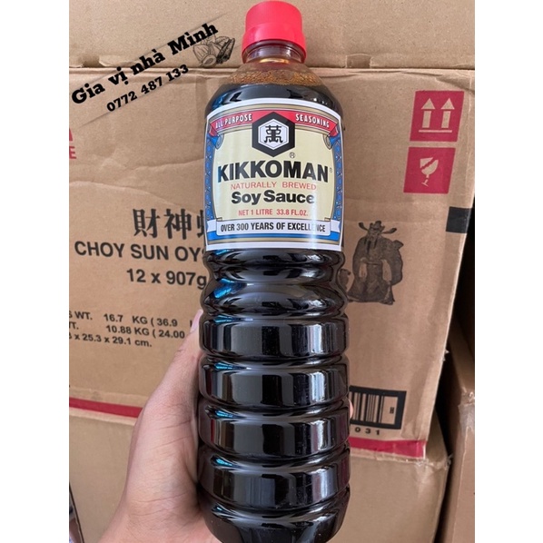 NƯỚC TƯƠNG KIKKOMAM SOY SAUCE 1LÍT-NƯỚC TƯƠNG NHẬT