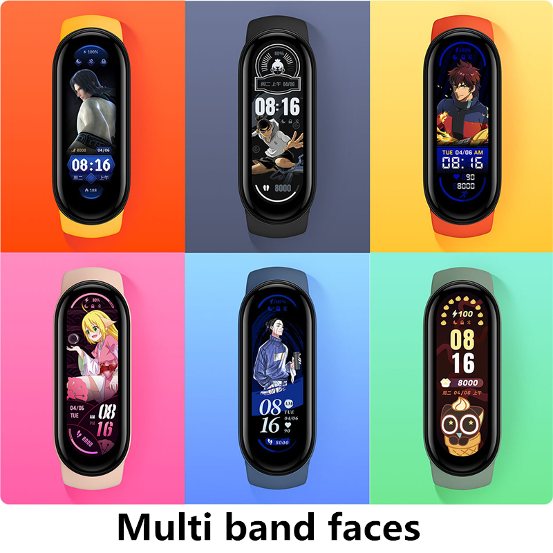 Đồng Hồ Thông Minh Xiaomi Mi Band 6 Màn Hình 1.56" 326PPI 24 Giờ Đo Huyết Áp Pin Trâu 30 Chế Độ Thể Thao 2021