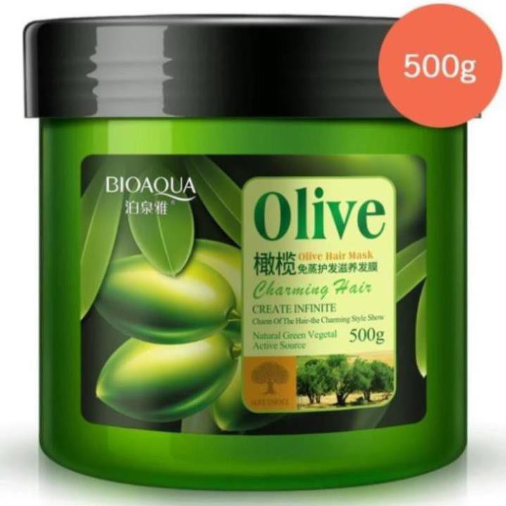 Kem ủ tóc Olive Bioaqua 500ml