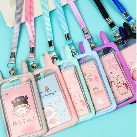 Dây Đeo Thẻ Học Sinh Bảng Tên Nhân Viên Văn Phòng Hình Thỏ Dễ Thương CICIBOX