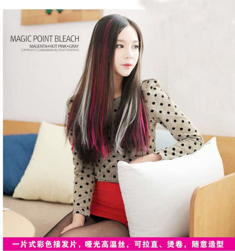 Tóc giả dạng thẳng và dài dễ uốn với nhiều màu tùy chọn