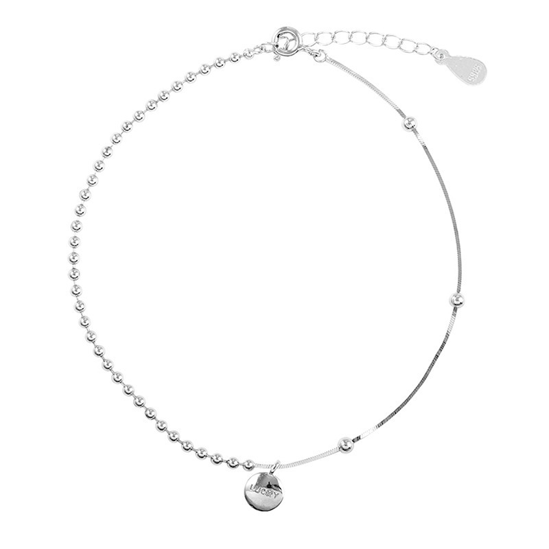 Lắc Chân May Mắn Mạ Bạc 925 Thời Trang