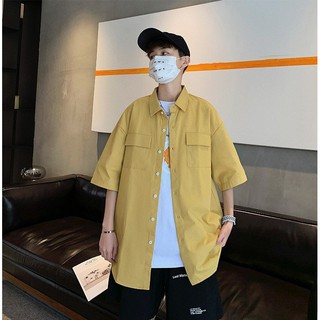 Áo Sơ Mi Unisex Túi Nắp màu đẹp siêu hot