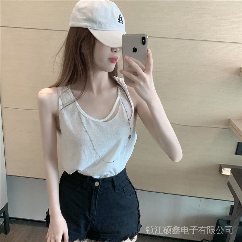 Áo Hai Dây Dáng Rộng Thiết Kế Hở Lưng Quyến Rũ Cho Nữ