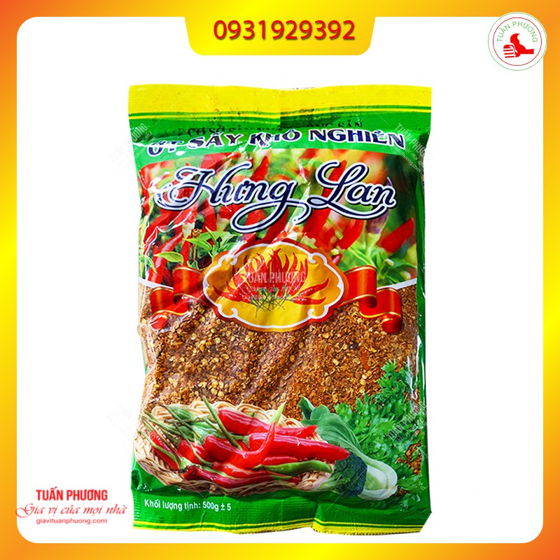 bột ớt hưng lan cánh to 500g [gói]