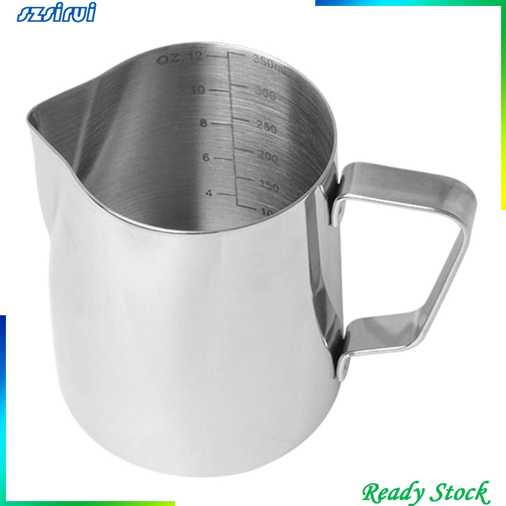 Bình Rót Sữa Tạo Bọt Espresso Bằng Thép Không Gỉ 12 / 20oz
