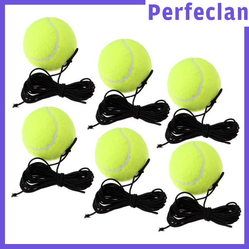 Set 6 Quả Bóng Tennis Kèm Dây Thay Thế Cho Luyện Tập