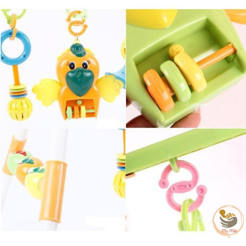 Kệ Chữ A Phát Nhạc Hình Con Vẹt Cao Cấp Cho Bé Sơ Sinh Nằm Chơi, Đồ Chơi Thông Minh Shop Mẹ Mốc