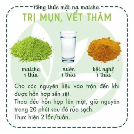 Bột Trà Xanh Nguyên Chất Đắp Mặt Làm Bánh 100g