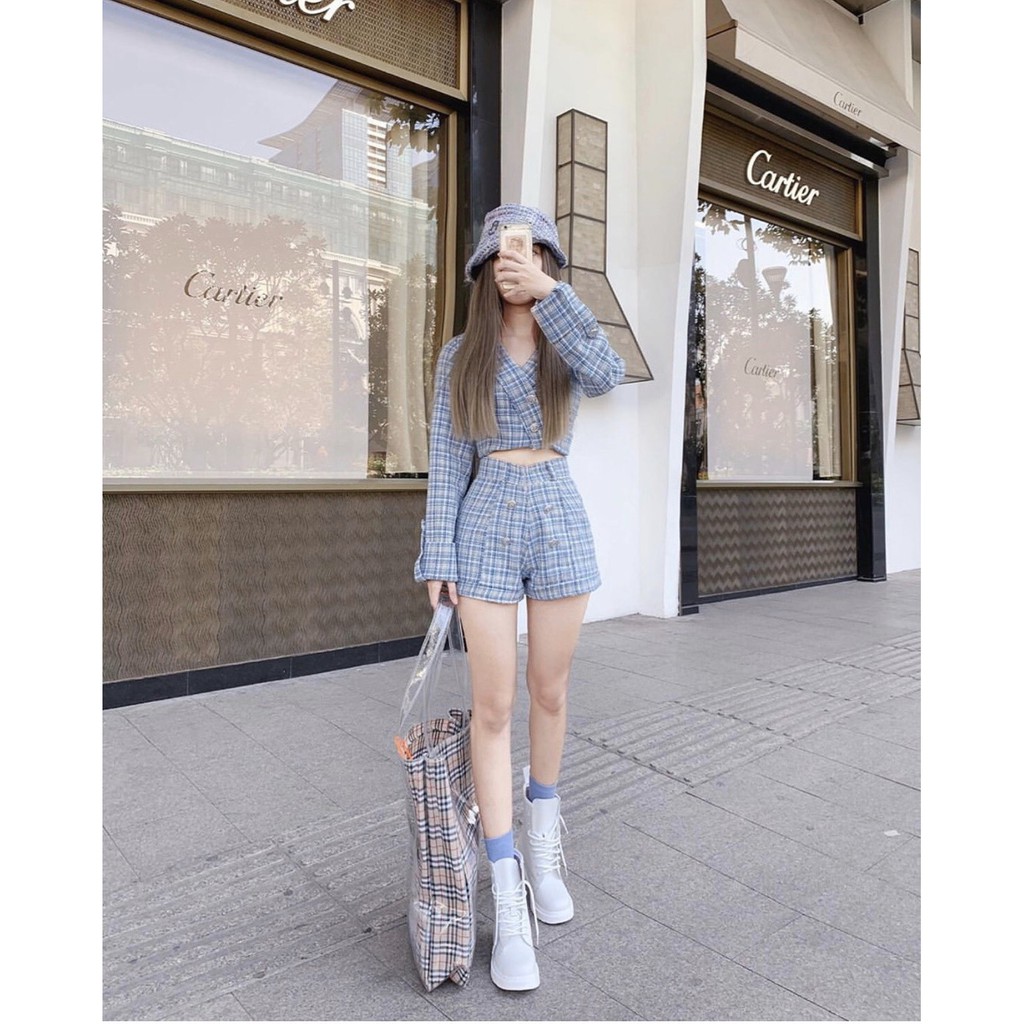 ☘️SET VEST CARO SIÊU PHẨM☘️