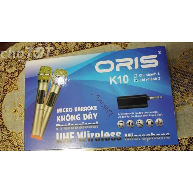 Micro không dây ORIS K10 (2 mic)