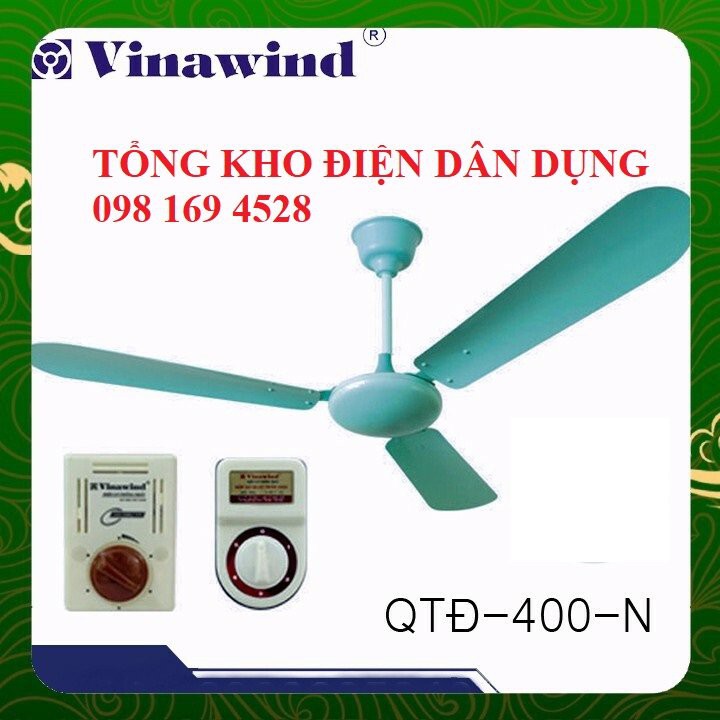 [CHÍNH HÃNG] Quạt trần Vinawind - QT1400N, hộp số 5 cấp, 3 cánh nhôm