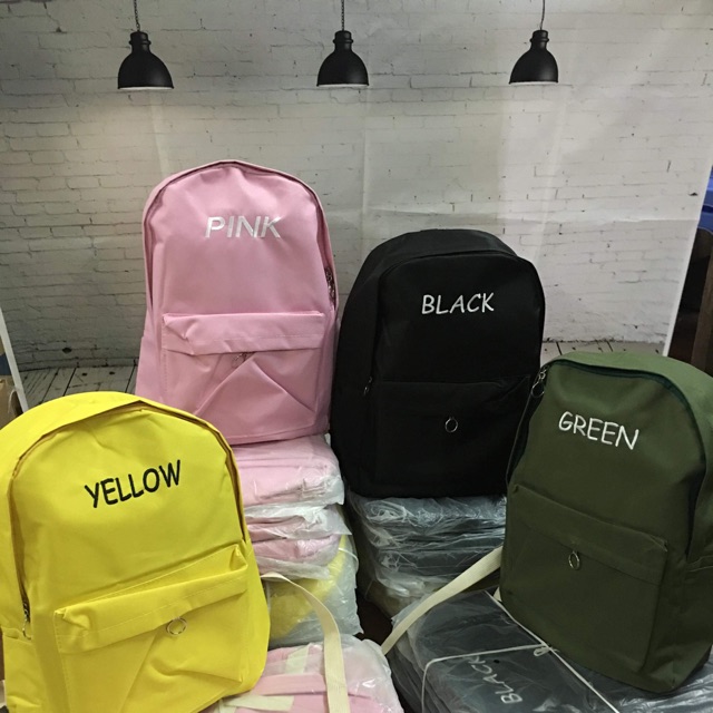 Ba lô blach.pink.yeelow.green