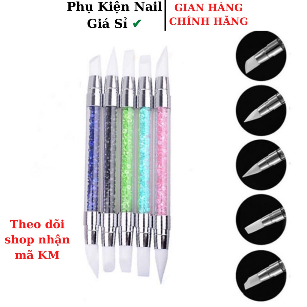 Bút nặn hoa silicon cán đá .