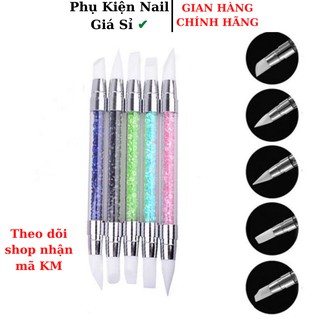 Bút nặn hoa silicon cán đá .