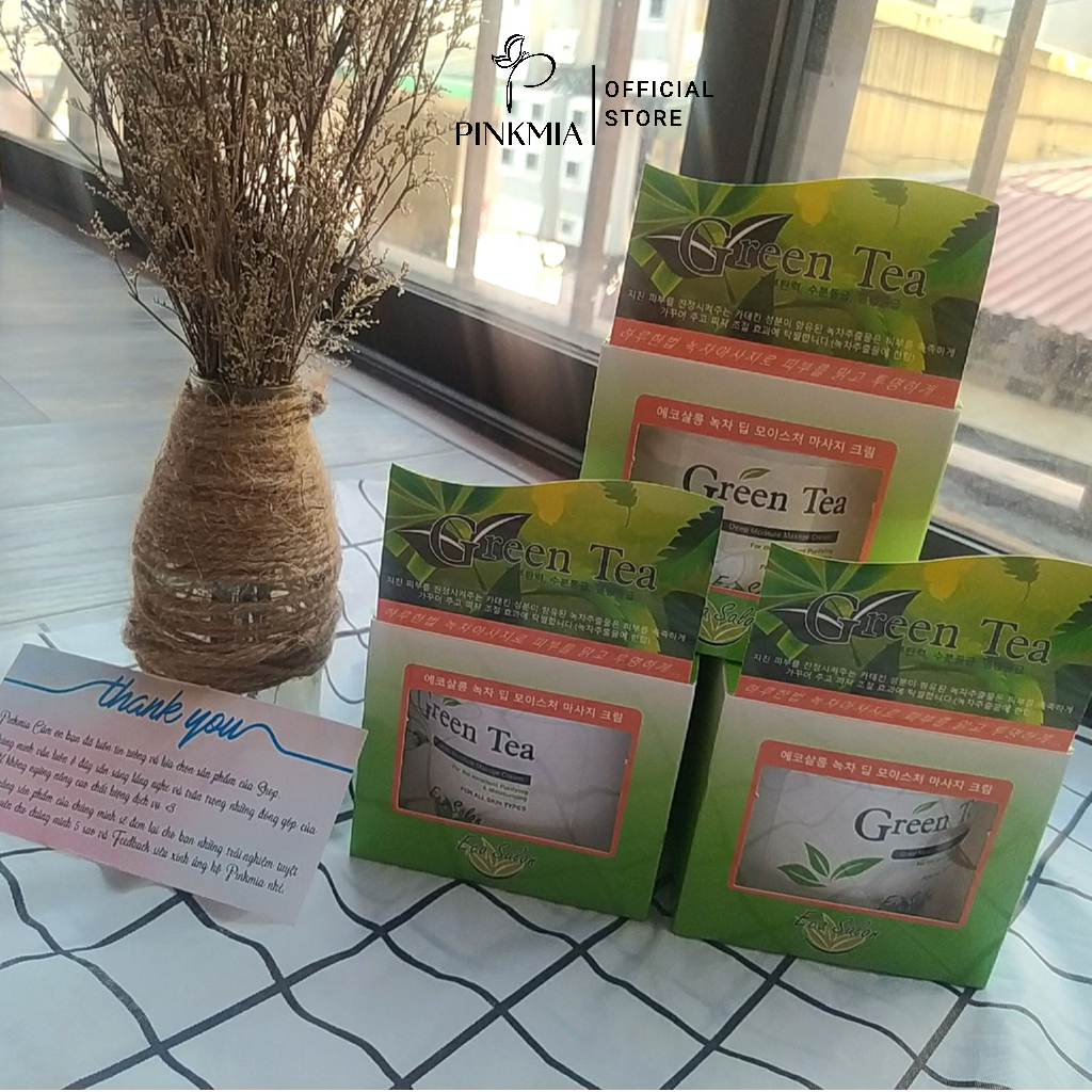 (Chính Hãng) Kem massage Trà Xanh Green Tea Hàn Quốc - Hàng Chuẩn Có Vỏ Hộp Đầy Đủ