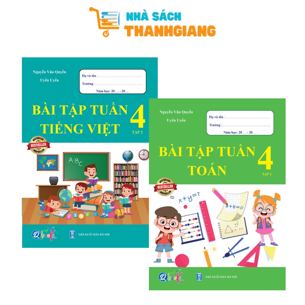 Sách – Combo Bài tập tuần Toán và Tiếng Việt 4 Tập 2 (2 quyển)