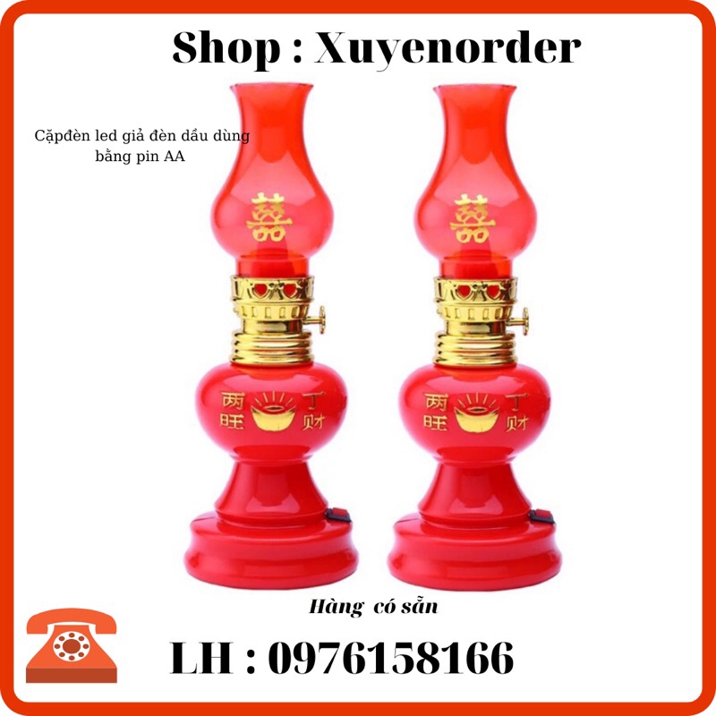 Đèn Led Trang Trí Bàn Thờ dùng Pin tiểu +Video Thật /giá bán 1 cặp