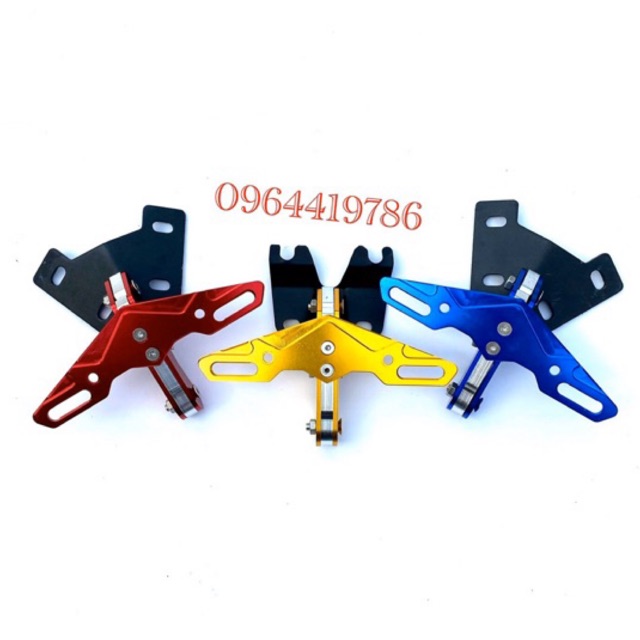 Pát biển số kiểu cánh dơi.Nhôm CNC