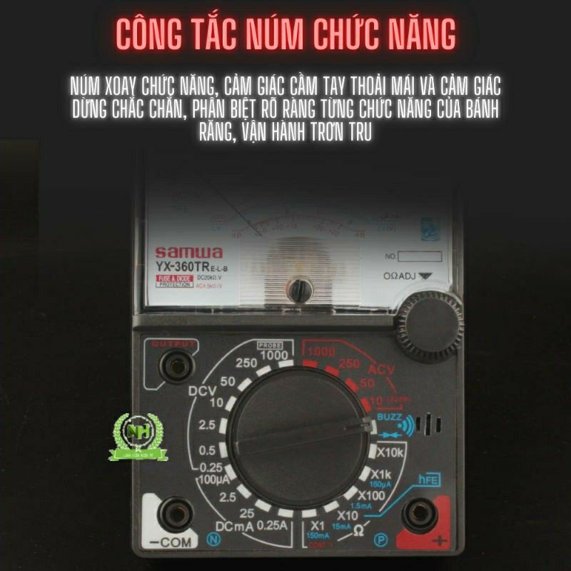 Đồng hồ đo điện vạn năng YX-360TR có còi báo ON/OFF