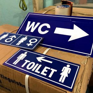 Bảng nhà vệ sinh, toilet, WC nam nữ  Mica