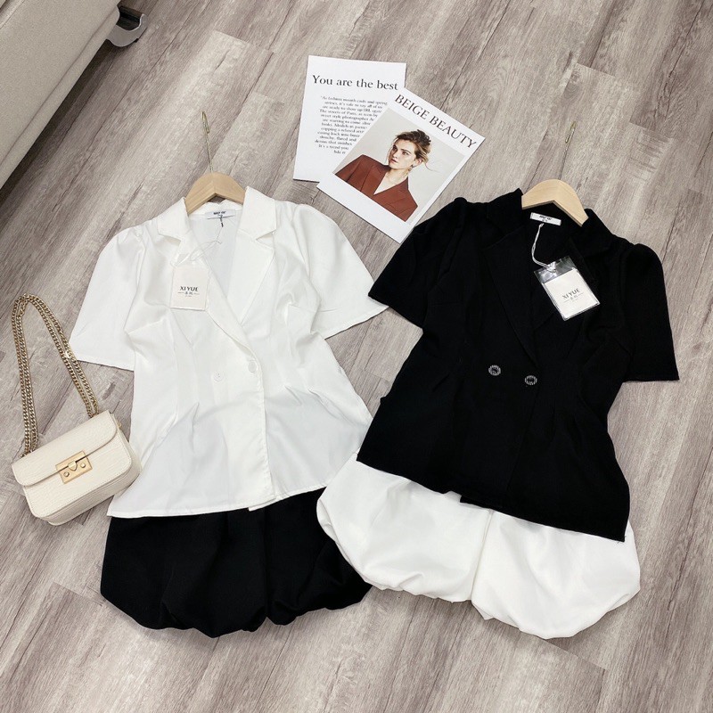 Set Bộ Vest Đùi Mix Chân Váy Cá Tính | BigBuy360 - bigbuy360.vn