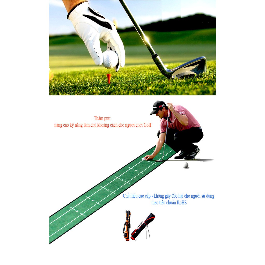 Thảm putt cải thiện kỹ năng khoảng cách cho người tập GOLF