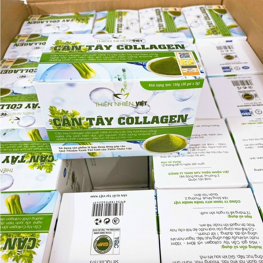 Cần Tây Collagen hộp 30 gói chính hãng