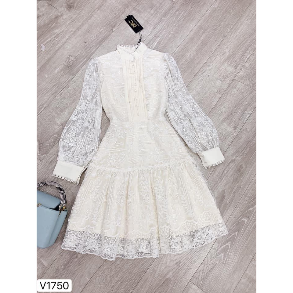 Đầm ren thiết kế tay bồng công chúa V1750_Adelashop.design[kèm ảnh thật] | BigBuy360 - bigbuy360.vn