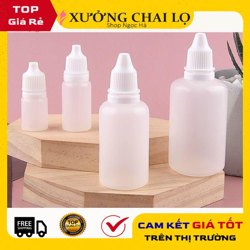 Lọ Nhựa ❤ GIÁ RẺ NHẤT ❤ Vỏ chai lọ nhỏ mắt 5ml,10ml,20ml,50ml Granty chiết dược phẩm, mực , mỹ phẩm, phụ kiện du lịch