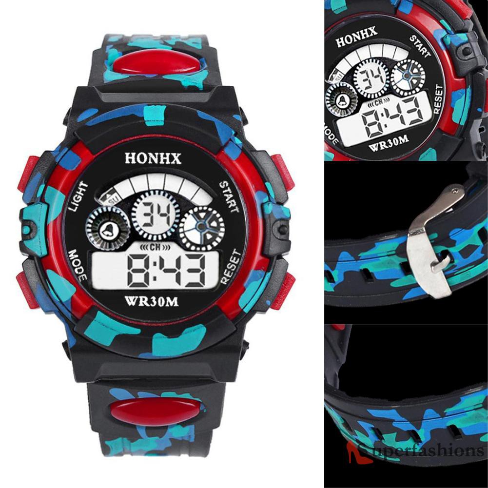 Đồng Hồ Điện Tử Đa Năng Chống Thấm Nước Cho Bé Trai