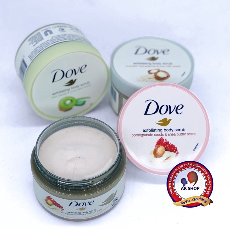 Tảy da chết Dove (tảy da chết body Dove) 225ml