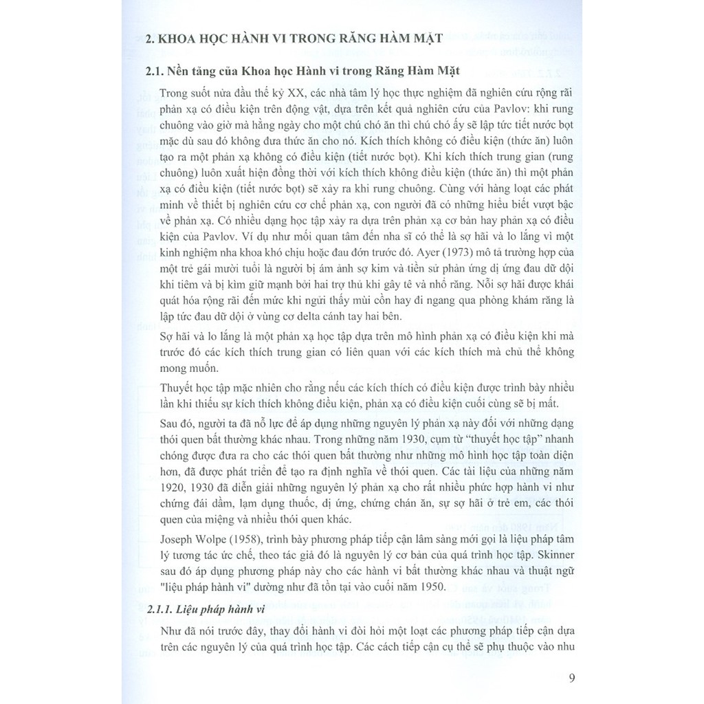 Sách - Khoa Học Hành Vi Trong Răng Hàm Mặt