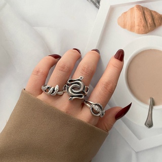 Nhẫn hở kiểu rắn phong cách cổ điển thời trang