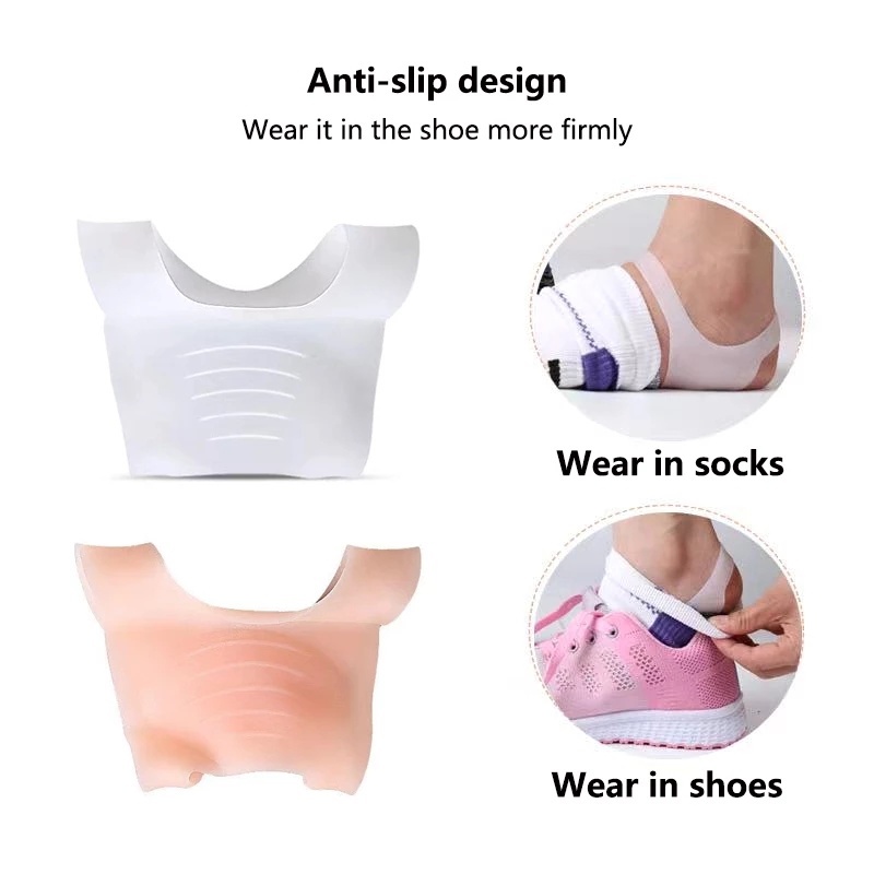 1 Cặp Đệm Silicone Lót Giày Hình Chữ O Chỉnh Hình Bàn Chân Giảm Đau Dành Cho Nam Và Nữ