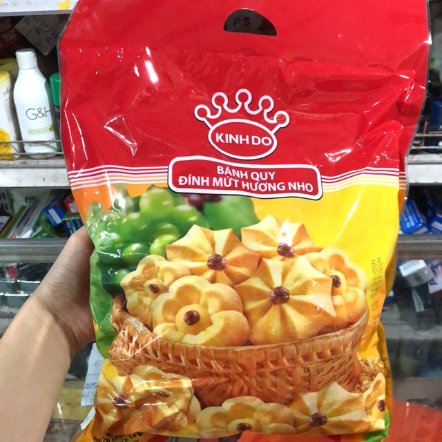 Bánh Quy Bơ Nho Kinh Đô Túi 450g