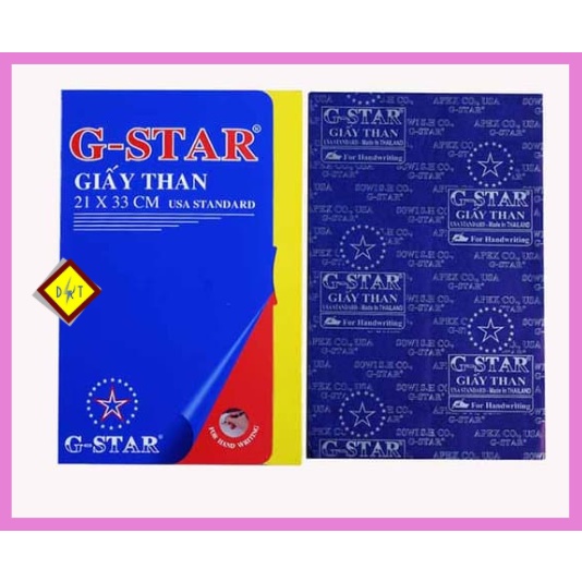 Giấy than Gstar loại 1 A4 Giấy cabon A4 viết in qua giấy 100tờ/xấp ĐỘ SẮC NÉT CAO