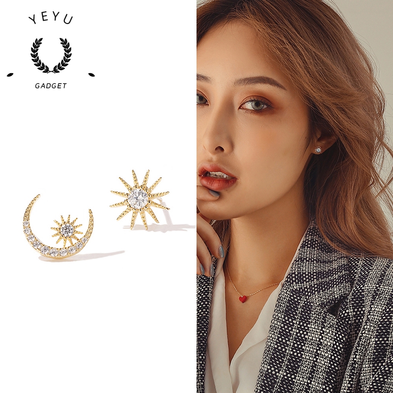 S925 Hoa Tai Sao Hàn Quốc Stud Hoa Tai