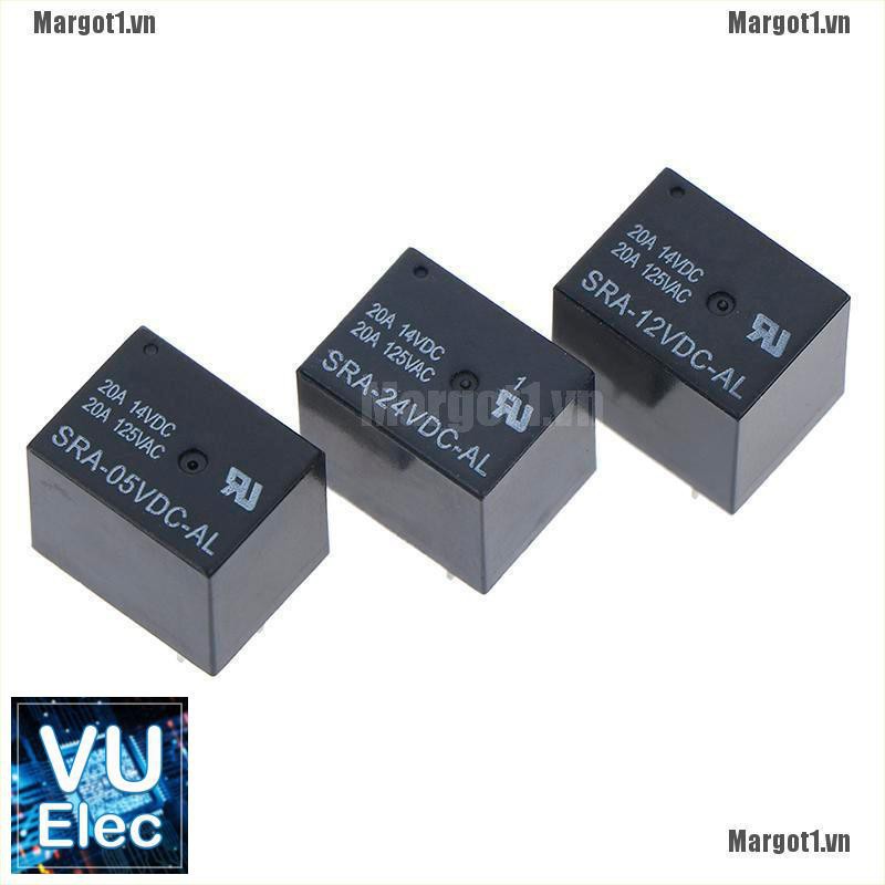 Rơ le - Relay  SRA-05VDC-AL SRA-12VDC-AL SRA-24VDC-AL 5V 12V 24V 20A