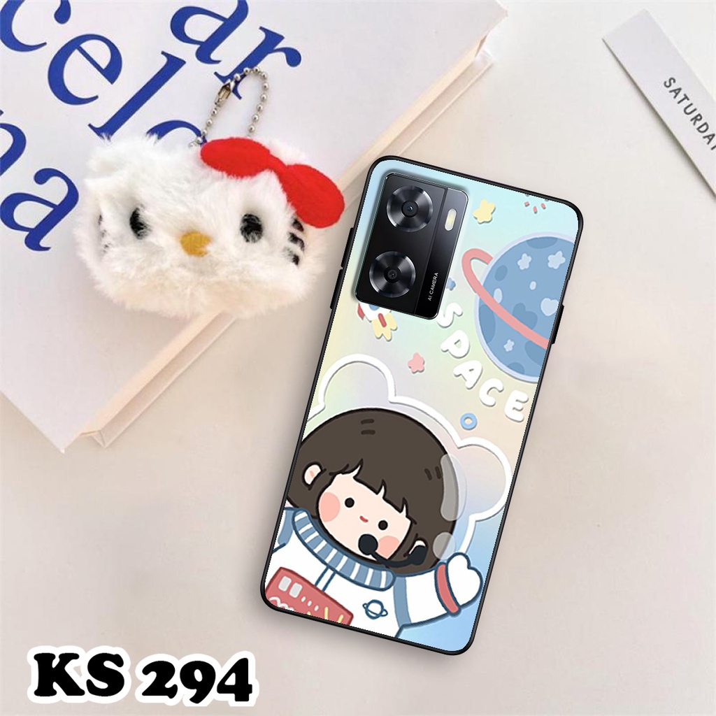 Ốp lưng Oppo A57 - Oppo A57 5G - Ốp in hình Ngân hà &amp; Roro Jumb - Lưng nhám viền TPU