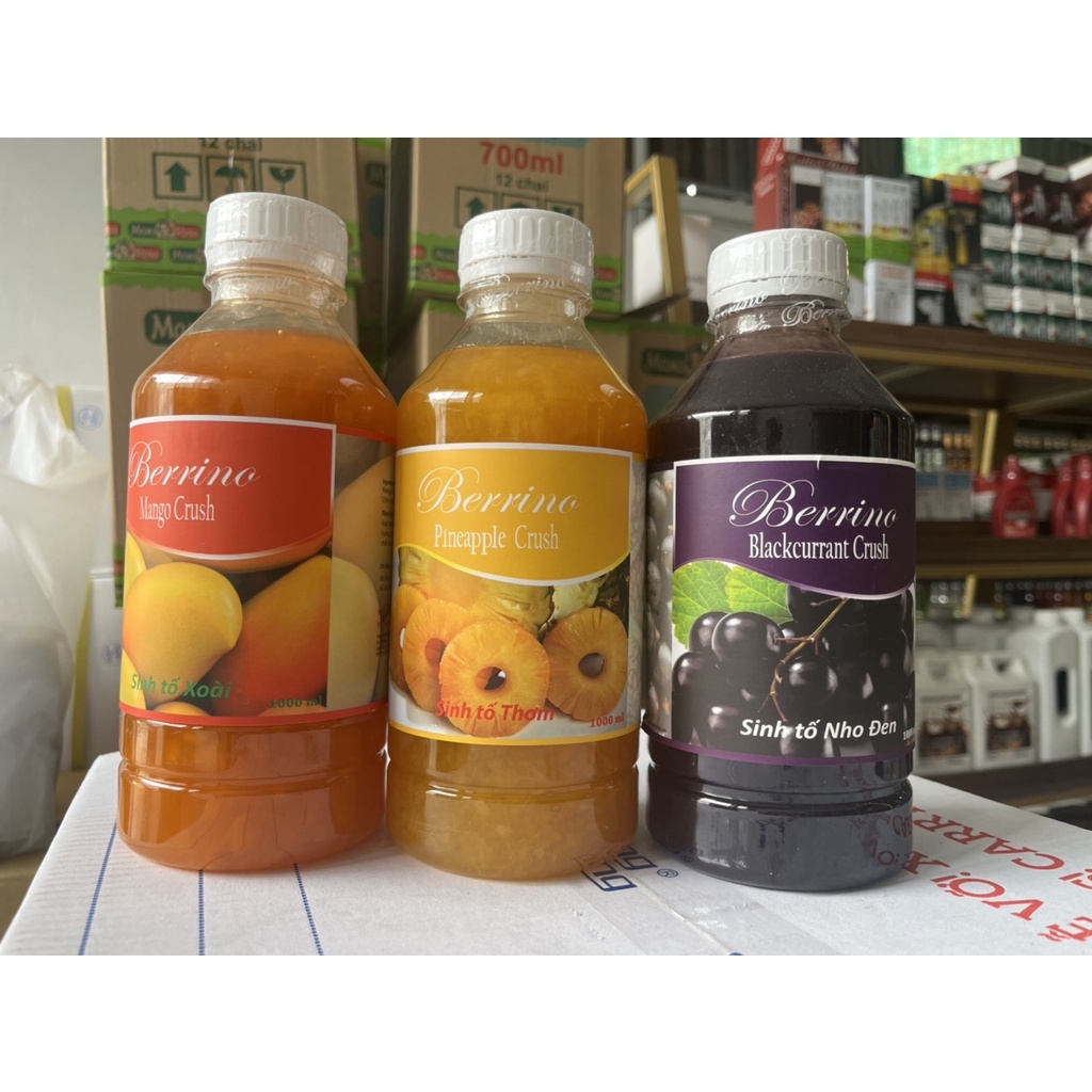 Sinh tố BERRINO đủ mùi hương chai 1L