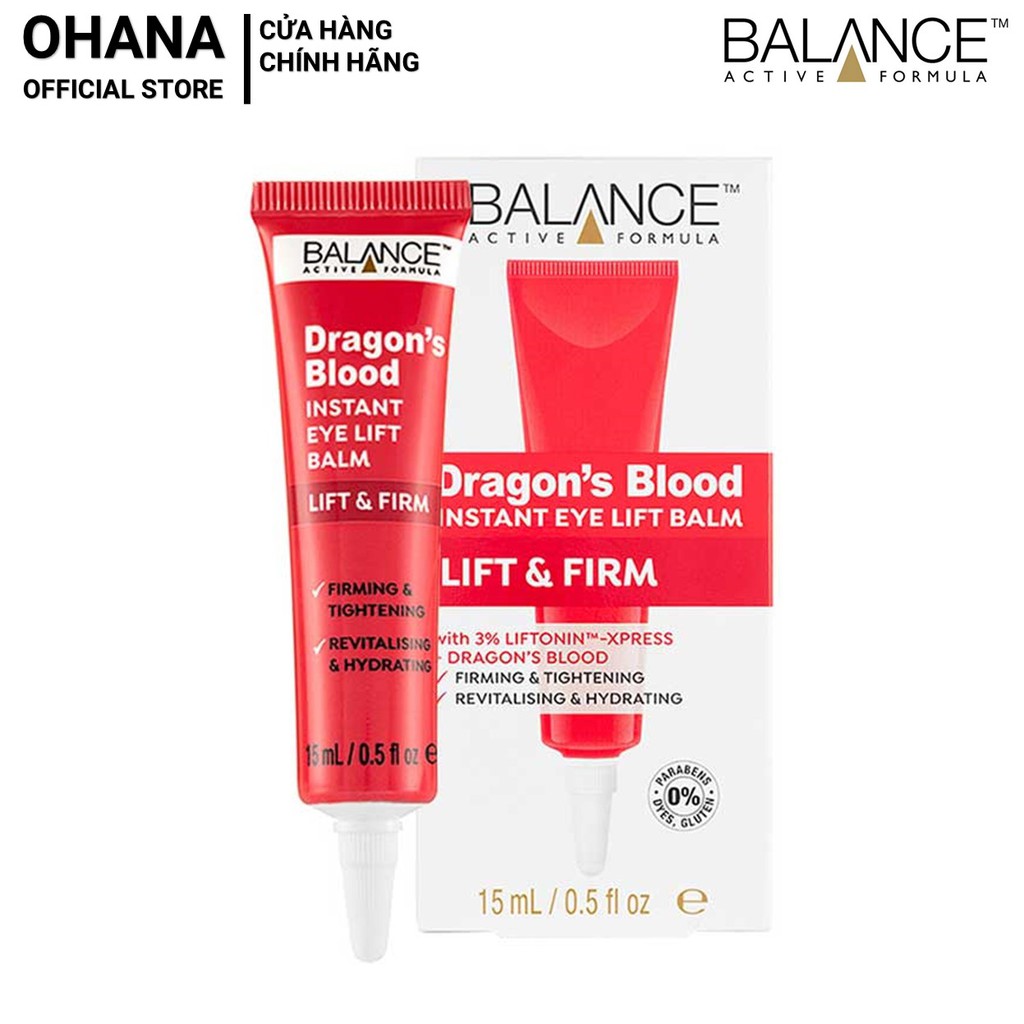 Tinh Chất Dưỡng Mắt, Giảm Quầng Thâm, Nếp Nhăn Balance Active Formula Dragon's Blood Eye Lift Balm 15ml