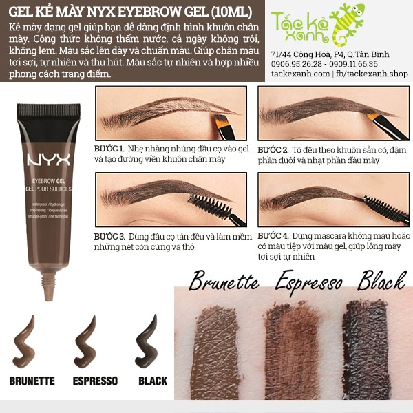 Gel Kẻ Mày NYX Eyebrow - EBG (10Ml)