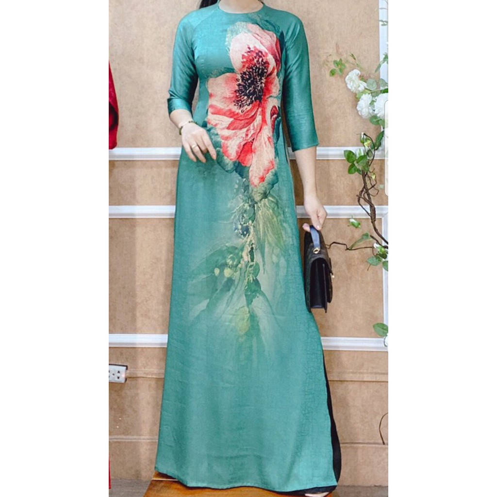 ✈🌸FREESHIP🌸✈ ( Ảnh , Video thực tế tự quay ) ÁO DÀI VÂN ĐÁ CAO CẤP _ MÃ V14